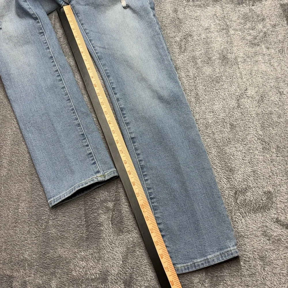 Old Navy Skinny‎ Built-In Flex Jeans Girls Size 14 Light Wash Distressed